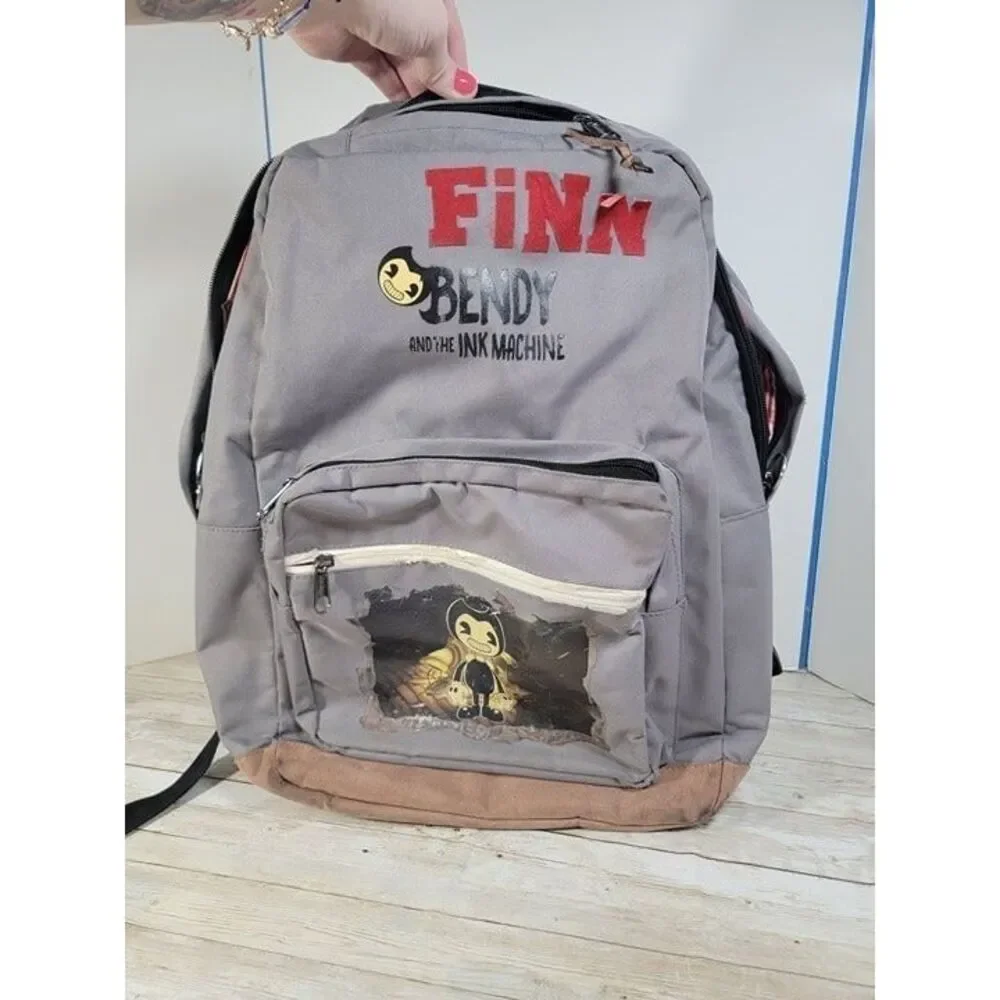Bendy and The Ink Machine‎ Backpack Laptop Case Padded USB Port 22